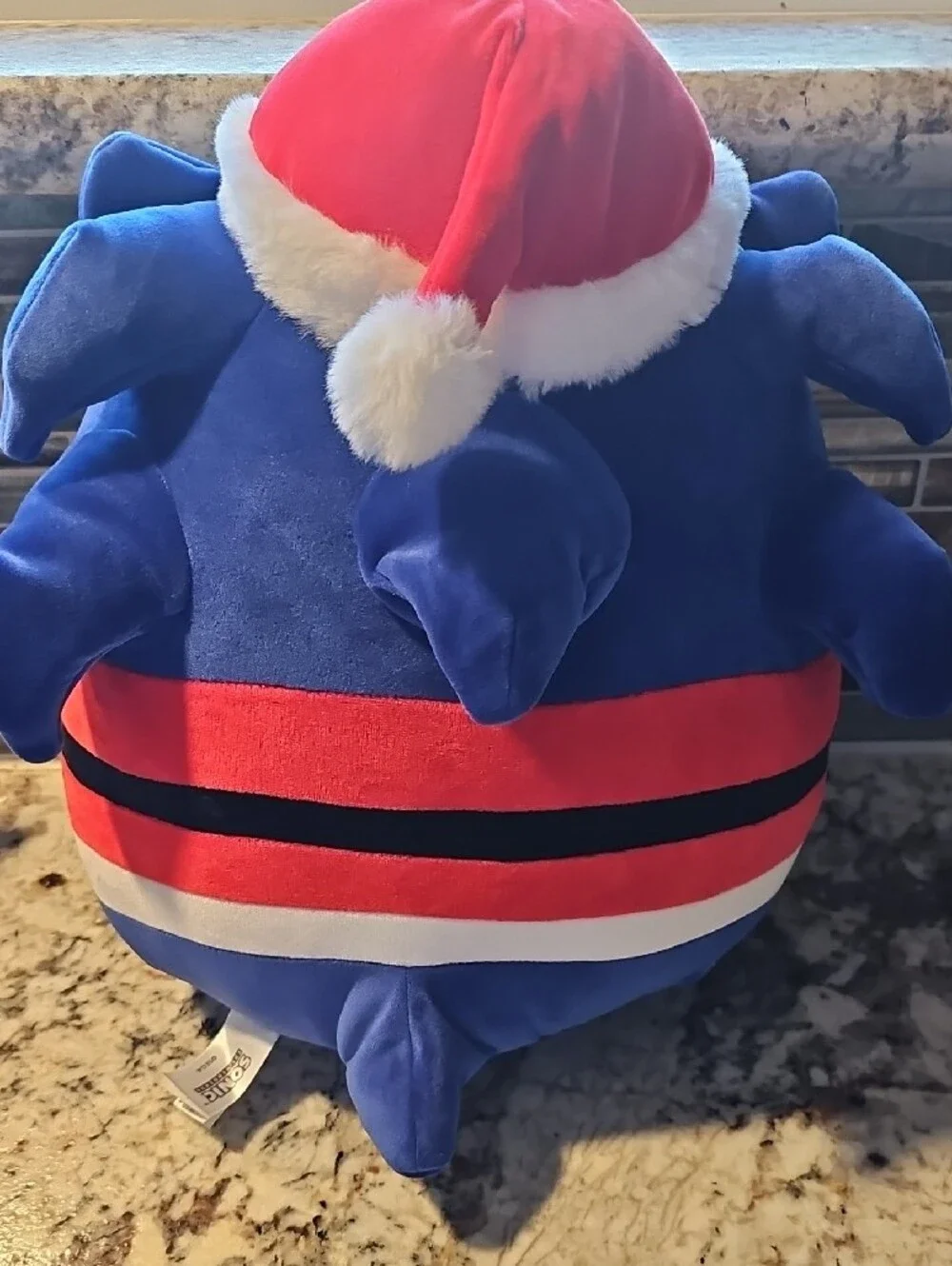 Squishmallows Sonic Plush in Blue/Red/White with Yellow Accents